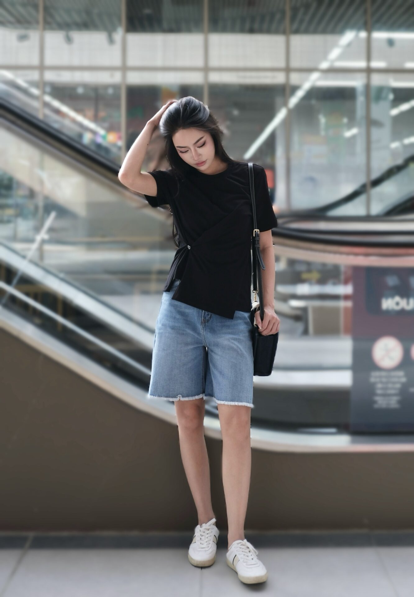 Quần Short Jeans Ngố Tua Gấu - Ảnh 7